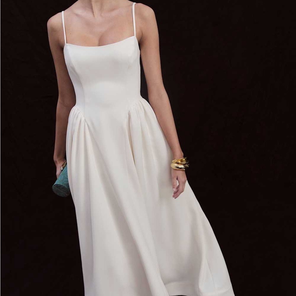 Reformation Bonie Dress Fior Di Latte Brand New w/Tags - Picture 3 of 8